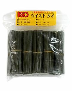 ビニール・タイ 茶色 4mm×15cm 1000本 １袋