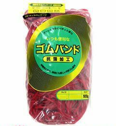 輪ゴム ＃320(＃30-6) 赤色 500ｇ×40袋(１カートン20ｋｇ)