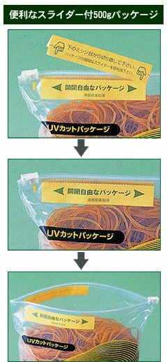 輪ゴム ＃220(＃20-6) 白色 500ｇ 1袋